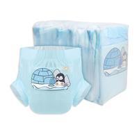 CutiePlusU Pañales para adultos,10 unidades-Absorción nocturna máxima con superficie seca- Fishing Penguin (L 95-120CM)