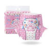 CutiePlusU Pañales para adultos 10 unidades, slips desechables para incontinencia con tirantes para mujeres y hombres, máxima absorción durante la noche - Sissy Baby（M 71-96CM)