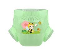 CutiePlusU Pañales para adultos 3 unidades, superficie seca, máxima absorción durante la noche, pañales desechables para incontinencia - Honey Bee Green (M 28"-39")