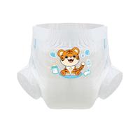 CutiePlusU Pañales para adultos 3 unidades, superficie seca, máxima absorción durante la noche, pañales desechables para incontinencia - Baby Tiger White (L37"-47")
