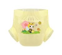 CutiePlusU Pañales para adultos 3 unidades, superficie seca, máxima absorción durante la noche, pañales desechables para incontinencia - Honey Bee Yellow (L37"-52")