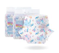 CutiePlusU Rocking Fun - Pañales para adultos (20 unidades, para incontinencia con pestañas, potencia de succión nocturna, 28"-38")