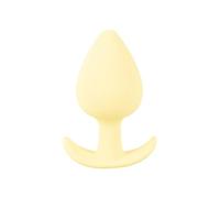 Mini Plug Anal de Silicona Cuties - Amarillo (3,1 cm)