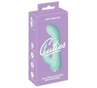 Cuties Mini 4 - vibrador conejo, recargable y resistente al agua (verde)