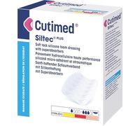 Cutimed Siltec Plus - Apósitos de espuma de silicona, estériles, 2 x 2.5 pulgadas, caja de 10