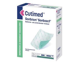 Cutimed Sorbion Sorbact - Apósito para heridas (10 x 10 cm)