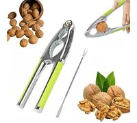 Cutiolly Cascanueces,Cascanueces Manual,Galleta de Nuez Tarea,Rompe Nueces,Mango de Silicona Antideslizante Cascanueces,Alicates Romper Nueces,Multifuncional para Nueces, Avellanas, Nueces y Mariscos