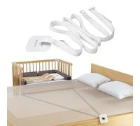 Cutiolly Correa de cama de bebé, correa fija para cama de bebé de 8 m, conector ajustable para cuna, correa antimovimiento, correa segura para muebles de bebé, correas de fijación laterales ajustables
