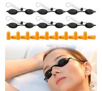 Cutiolly Gafas de Solarium,6pcs Gafas de Seguridad UV,Gafas de Bronceado para Protección UV,Gafas de Seguridad Protección Láser,Gafas de Bronceado de Seguridad,Gafas de Belleza Parche Ocular