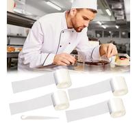Cutiolly Lámina para Bordes de Tartas Acetato per Pasticceria,Acetato per Pasticceria,Acetato per Torte,Nastro Acetato per Dolci Trasparente,Rotolo di Pellicola Tasparente (5m*6cm*4pcs)