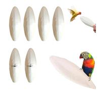 Cutiolly Sepiaschalen,6pcs Sepiaschalen Papageien,Sepia Schale,Kauspielzeug Vögel,Kauen Spielzeug,Tintenfisch Sepia Knochen,Sepia Knochen für Papageien Vögel Reptilien Schildkröten Schnecken