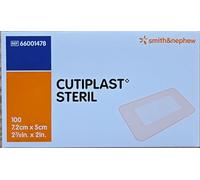 Cutiplast estéril suave tela isla Dressing, 7,2 x 5 cm