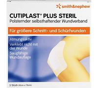 Cutiplast Plus steril Wundverband 10 cm x 7.8 cm, 5 pzas Vendajes para las heridas