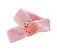 CutitiUU Bufanda infantil Peluche Sandía, Bufanda cálida con diseño cruzado, Cuello de bebé de dibujos animados, Cuello cálida de invierno para mujer, de piel sintética, para Bebés (Sandía)