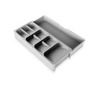 Cutlery Organizer, Cutlery Tray, 9 Compartment Drawer Organizer, Expandable Plastic Kitchen Drawer Organizer for Cutlery, Drawer Organizer Tray