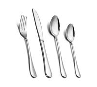 Cutlery Set,Stainless Steel 24 Piece Cutlery Set for 6 People, Flatware Silverware Set