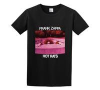 CUTLERY SUIT Frank Zappa Hot Rats - Camiseta de algodón con cuello redondo para hombre, Negro, L