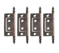 CUTOOP 4 unids aleación vintage bronce antiguo cojinete bisagras corona cabeza puertas internas estantería gabinete metal bisagra muebles accesorios movimiento suave y silencioso