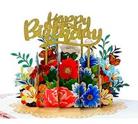 CUTPOPUP - Tarjetas de cumpleaños de flores para mujeres, tarjeta de cumpleaños para hermana, tarjetas de cumpleaños para mamá, tarjeta del día de la madre, tarjeta 3D para mujer, ella, esposa, madre