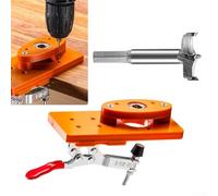 Cuts Made Easy Woodworking Door Boring Hole Template with Integrated Punch Locator (c)