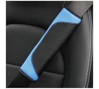 CUTSKY 2 Piezas Funda para Cinturón de Seguridad de Coche para BMW 1 Series 116i 118i 120i 125i 128i 130i 118d E81, Almohadillas Protectores de Coche Hombro/Cuello, Blando Cómodo,B-Blue