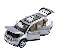 CUTSUGOK Coche Fundido a Escala 1:32 para Volkswagen Tiguan L vehículo Todoterreno de Alta simulación Coche Fundido a presión Modelo de aleación de Metal Vehículo Modelo Coleccionable(F)