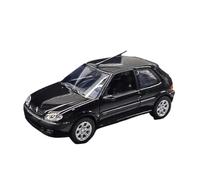 CUTSUGOK Coche Fundido a Escala 1:43 for Citroen Saxo Aleación Diecast Coche Modelo Colección Souvenir Exhibición Adornos Vehículo Vehículo Modelo Coleccionable(Black)
