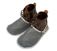 CUTSUGOK Pantuflas de fieltro para museo, cubrezapatos, cubrezapatos, para proteger el suelo contra la suciedad y los arañazos, pantuflas artesanales, gris, 11.5/15 UK