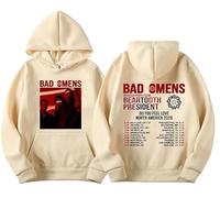 CUTTE Bad Omens Gira Norteamérica 2026 Sudadera | Estampado Gráfico “Do You Feel Love” del Concierto, Unisex para Fans De Metal Rock-Khaki||XX_s