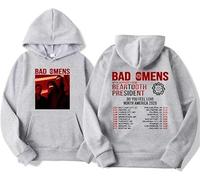 CUTTE Bad Omens Gira Norteamérica 2026 Sudadera | Estampado Gráfico “Do You Feel Love” del Concierto, Unisex para Fans De Metal Rock-Grey||l
