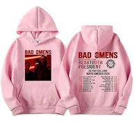 CUTTE Bad Omens Gira Norteamérica 2026 Sudadera | Estampado Gráfico “Do You Feel Love” del Concierto, Unisex para Fans De Metal Rock-Pink||XX_s