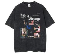 CUTTE Camiseta De Temática Life Is Strange | «This Action...» Y Mariposa, MAX & Chloe, Unisex (3,L)