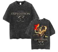 CUTTE Clair Obscur: Expedition 33 Fan Art | Camiseta De Algodón Lavado | Estilo Gaming Unisex (1,XL)