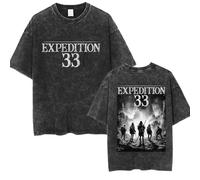 CUTTE Clair Obscur: Expedition 33 Fan Art | Camiseta De Algodón Lavado | Estilo Gaming Unisex (12,3XL)