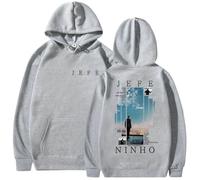 CUTTE Inspirado En Ninho Jefe Sudadera con Capucha | Estampado Gráfico Oversized | Streetwear Hip Hop Unisex (Gary,L)