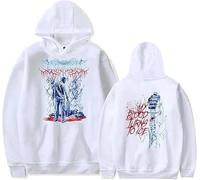 CUTTE Lorna Shore “My Blood Turned To Ice” Sudadera Heavy Metal | Azul Oscuro Unisex para Fans del Death Metal-White||m