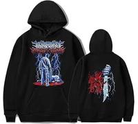 CUTTE Lorna Shore “My Blood Turned To Ice” Sudadera Heavy Metal | Azul Oscuro Unisex para Fans del Death Metal-Black||m