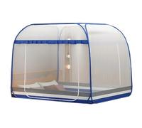 CUTTE Mosquitera Emergente, Dosel para Cama de Verano, Mosquitera Portátil Plegable, Instalación Gratuita, Carpas de Ensueño, Carpa para Dormir para Camas Individuales a King Size,Blue1,200x220cm