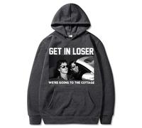 CUTTE para Fans De Heated Rivalry | Sudadera “Get In Loser We‘re Going To The Cottage” Shane & Ilya Hockey Romance Meme-Dark Grey||s