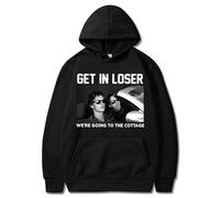 CUTTE para Fans De Heated Rivalry | Sudadera “Get In Loser We‘re Going To The Cottage” Shane & Ilya Hockey Romance Meme-Black||m