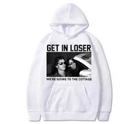 CUTTE para Fans De Heated Rivalry | Sudadera “Get In Loser We‘re Going To The Cottage” Shane & Ilya Hockey Romance Meme-White||l