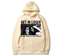 CUTTE para Fans De Heated Rivalry | Sudadera “Get In Loser We‘re Going To The Cottage” Shane & Ilya Hockey Romance Meme-Khaki||m