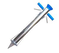 CUTTE Sembradora Manual de Plántulas de Vegetales, Sembradora de Jardín de Acero Inoxidable, Sembradora de Siembra de Precisión para Maíz, Frijoles, Algodón y Maní,Double,90x11.5cm