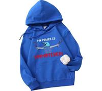 CUTTE Sudadera con Capucha Slay The Spire “My Power Is Unmatched” | Estilo Pixel Art Retro, con Bolsillo Canguro para Hombre Y Mujer, Streetwear Casual-Blue||XX_s