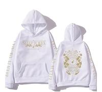 CUTTE Sudadera con Capucha SleepToken | Metal Band Oficial | Estilo Retro Unisex Streetwear (Blanco,L)