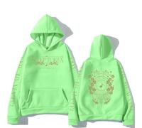 CUTTE Sudadera con Capucha SleepToken | Metal Band Oficial | Estilo Retro Unisex Streetwear (Verde Claro,M)