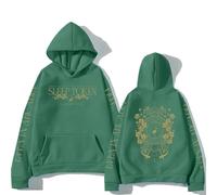 CUTTE Sudadera con Capucha SleepToken | Metal Band Oficial | Estilo Retro Unisex Streetwear (Verde Oscuro,XL)