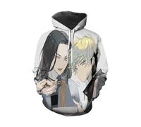 CUTTE Sudadera Cosplay Manjiro Sano Tokyo Revengers | Estampado 3D Oficial | Unisex Estilo Streetwear (654,6XL)