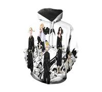 CUTTE Sudadera Cosplay Manjiro Sano Tokyo Revengers | Estampado 3D Oficial | Unisex Estilo Streetwear (665,6XL)