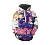 CUTTE Sudadera Cosplay Manjiro Sano Tokyo Revengers | Estampado 3D Oficial | Unisex Estilo Streetwear (663,6XL)